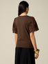 T-shirt con maniche in sangallo image number 1