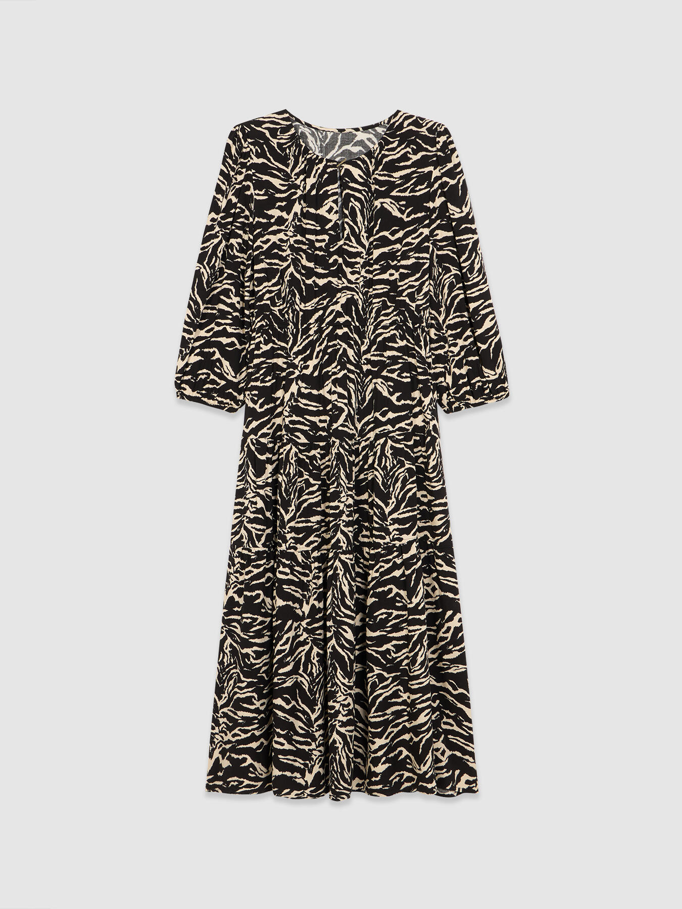 Animal print midi dress image number 4