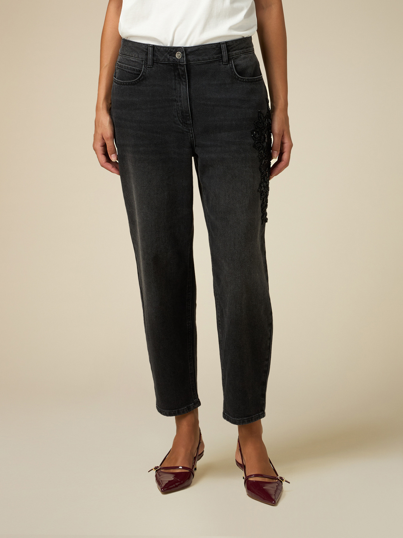 Boyslim jeans with jewel patch image number 3