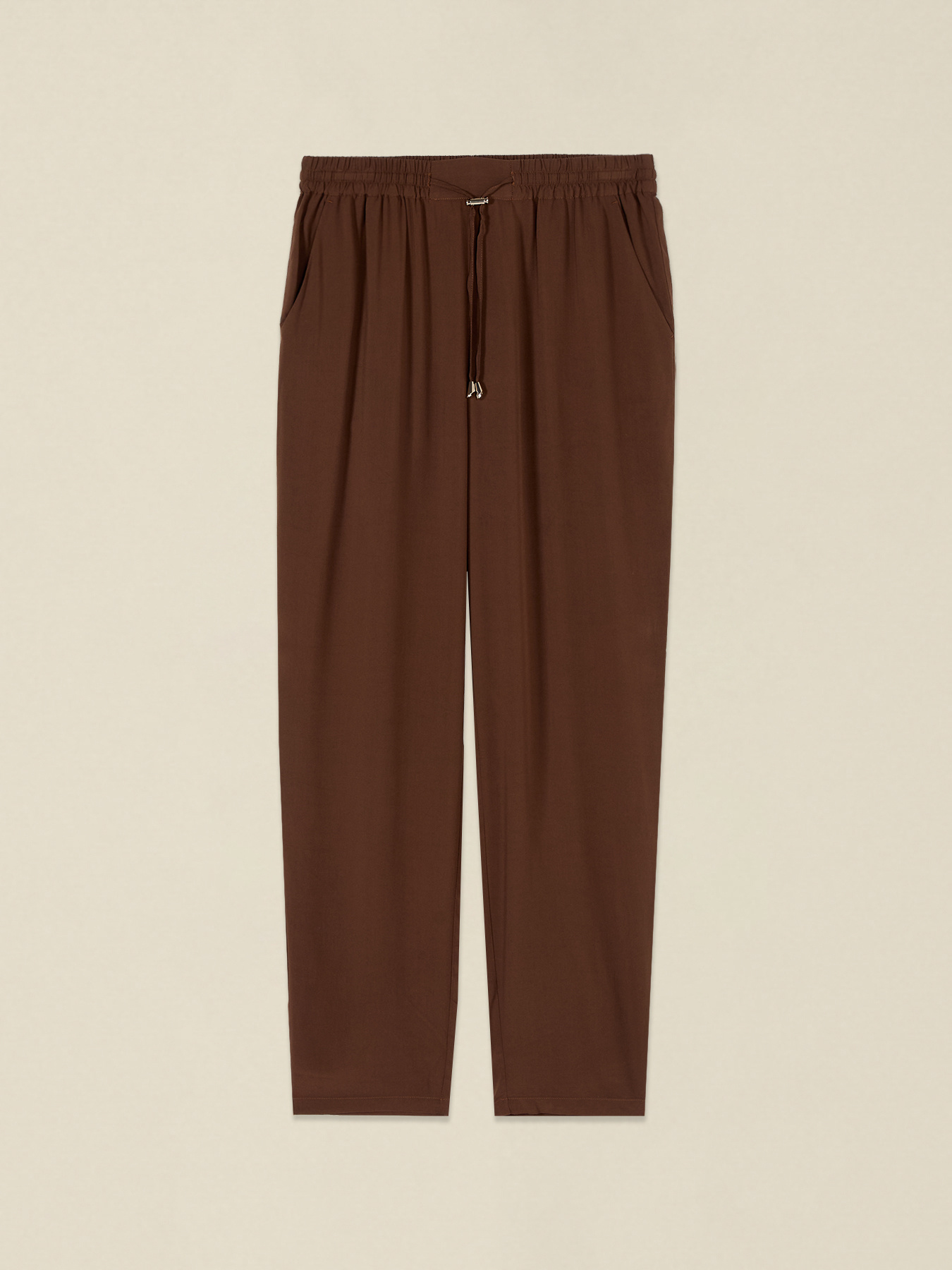 Pantalon jogger en viscose image number 4