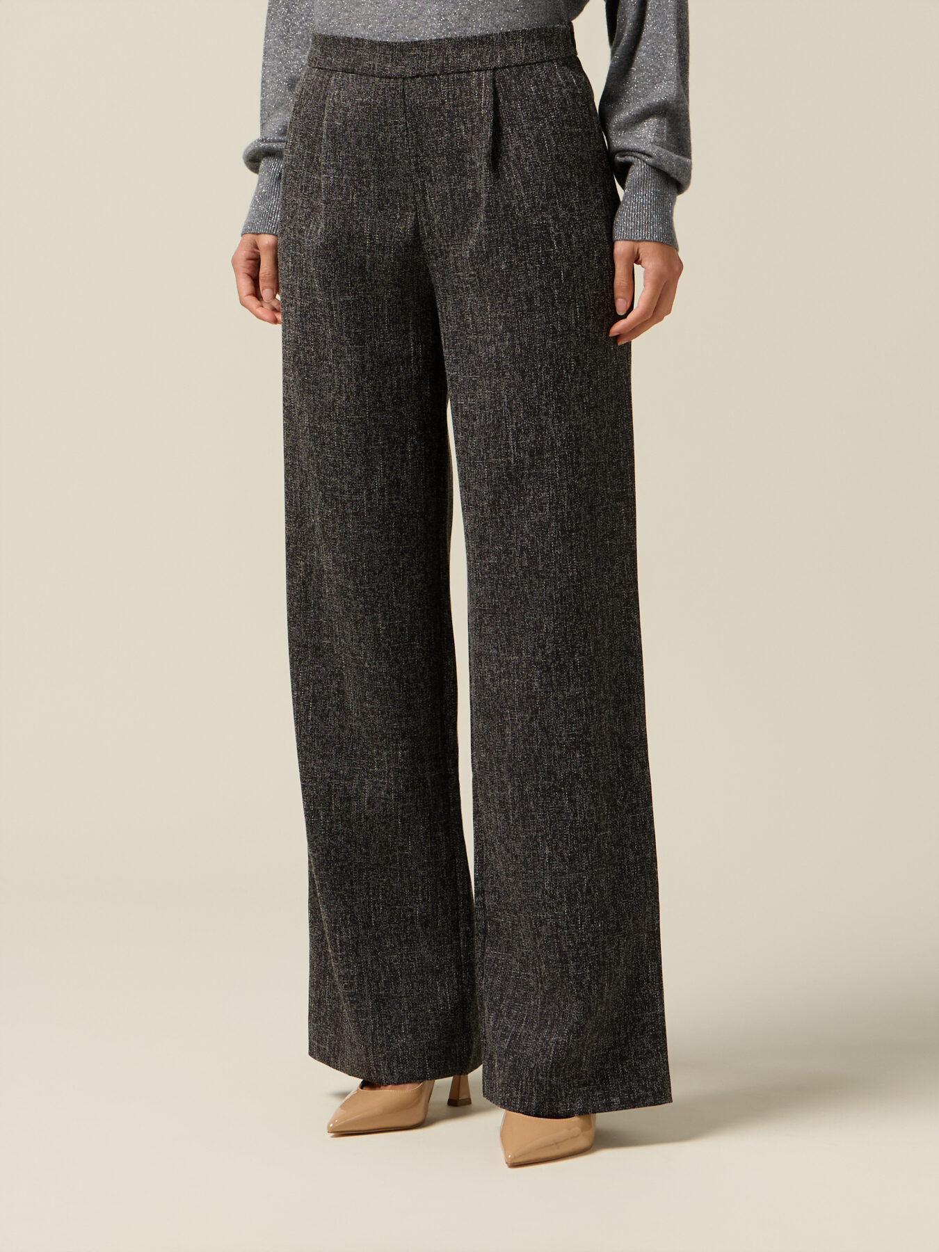 Viscose blend palazzo pants image number 3