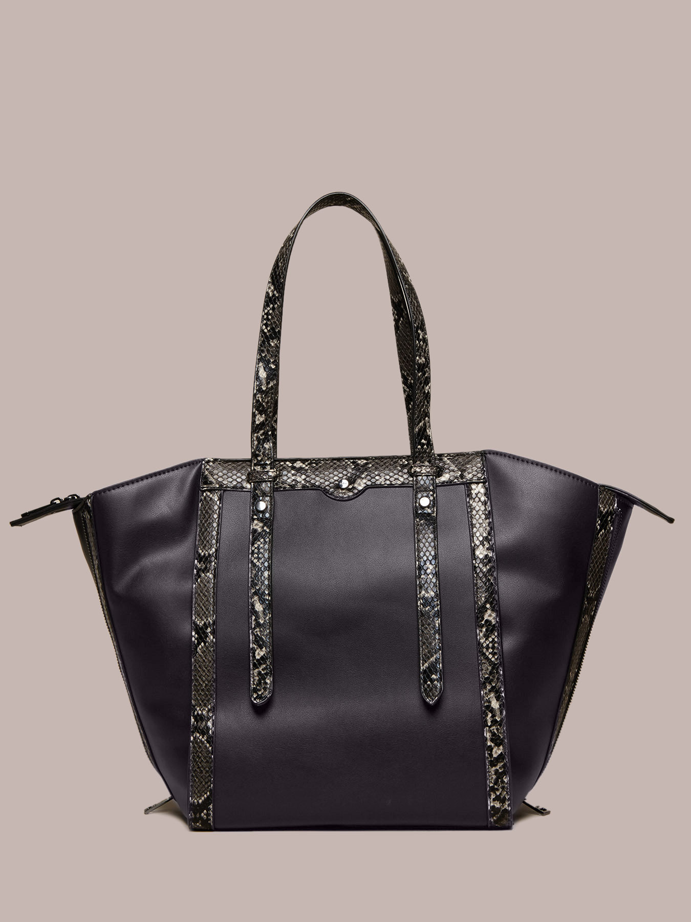 Maxi sac fourre-tout en similicuir image number 1