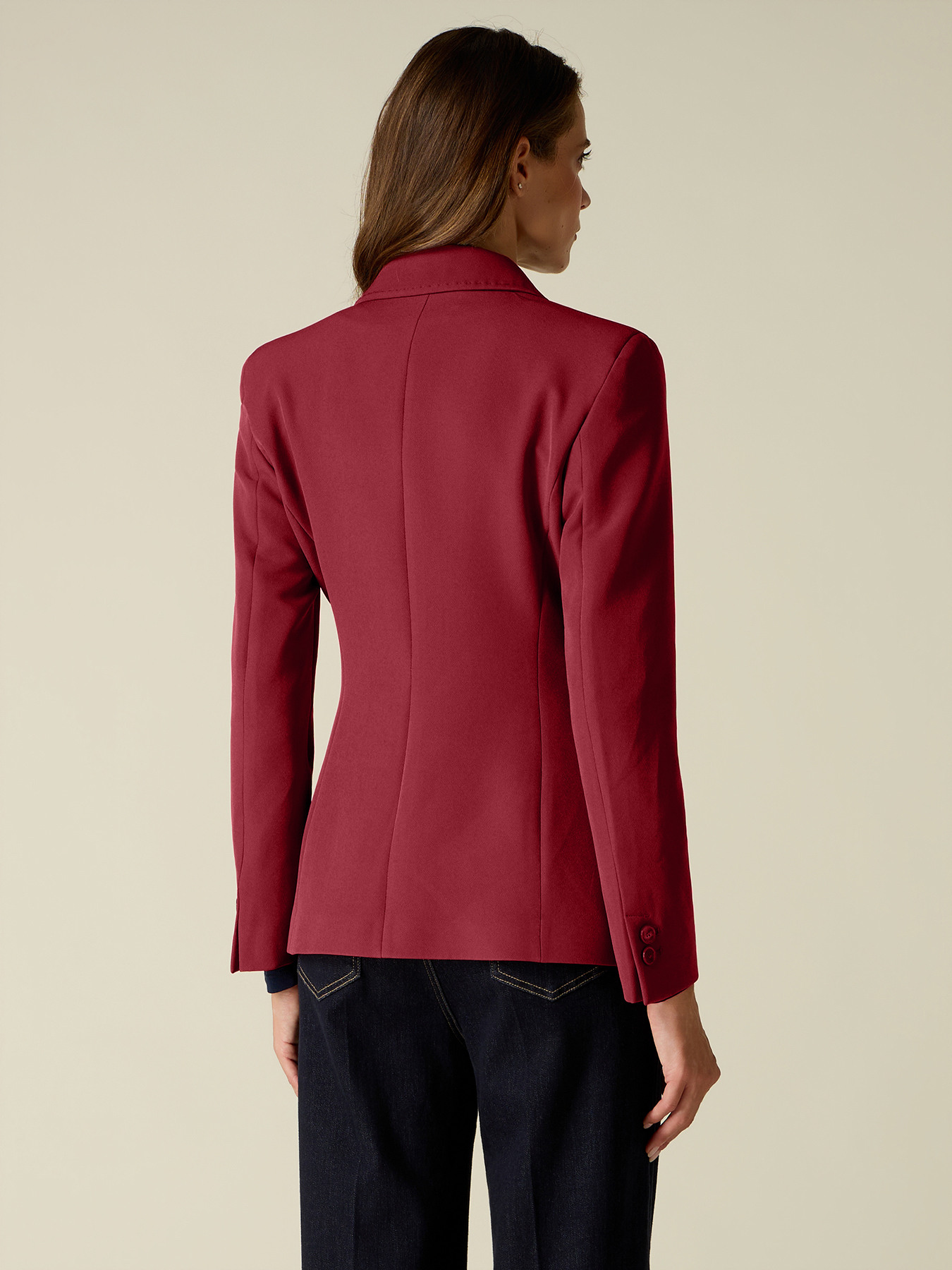 Blazer with tailored stitching image number 1