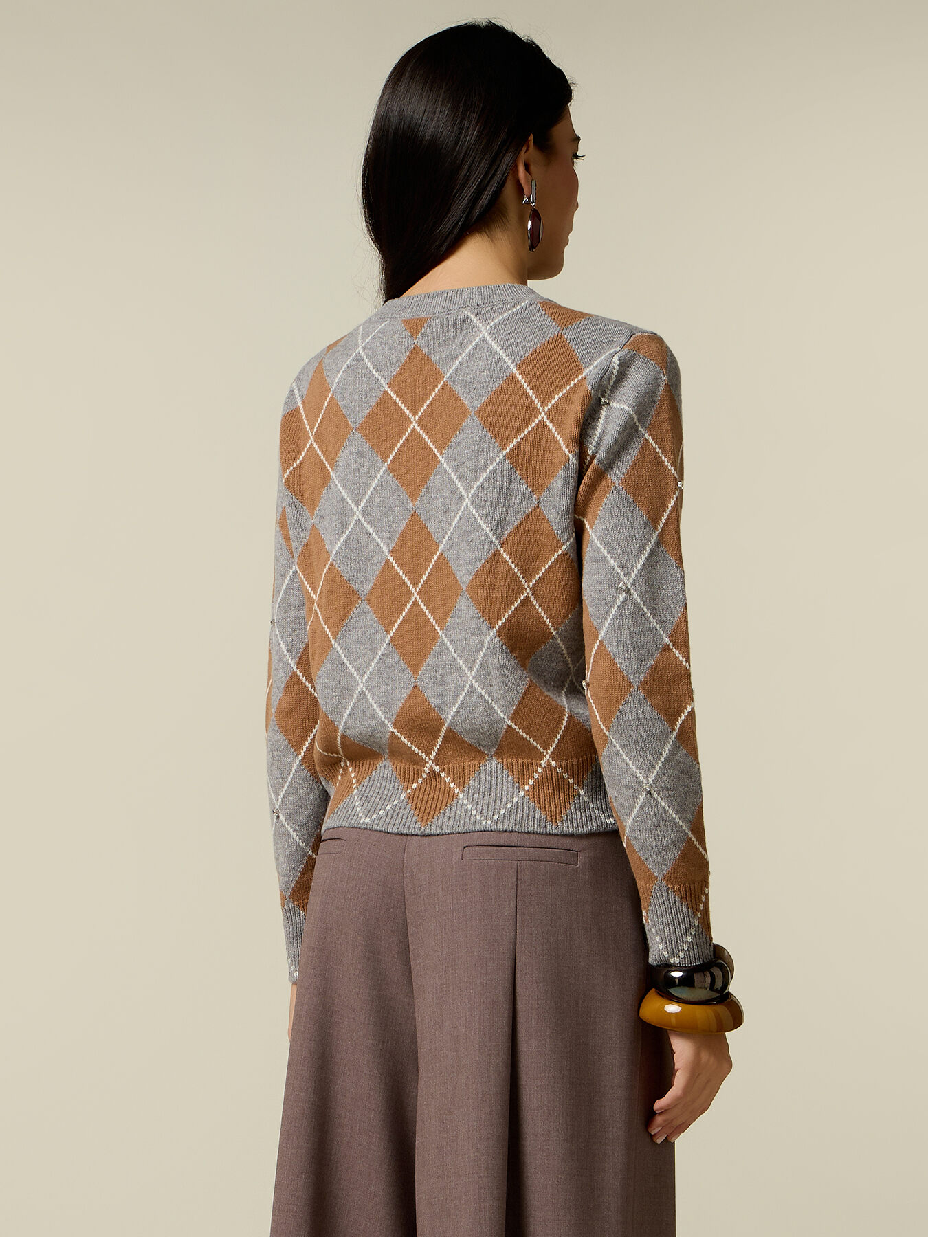 Pullover aus reiner Wolle mit Argyle-Muster image number 1
