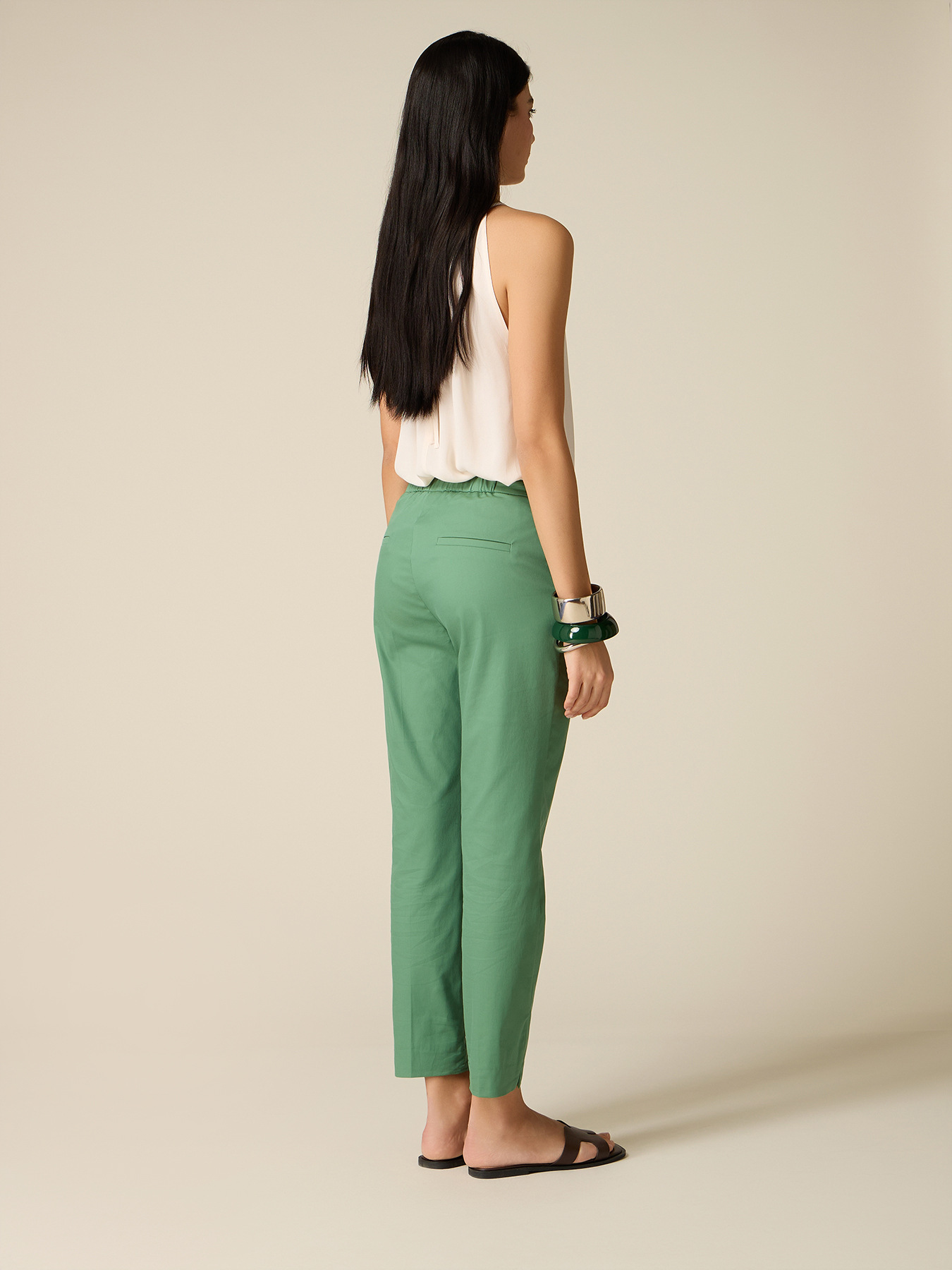 Pantaloni chinos in cotone image number 1