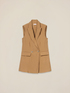 Gilet fluido misto viscosa image number 3