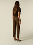 Houndstooth Milano stitch trousers image number 1