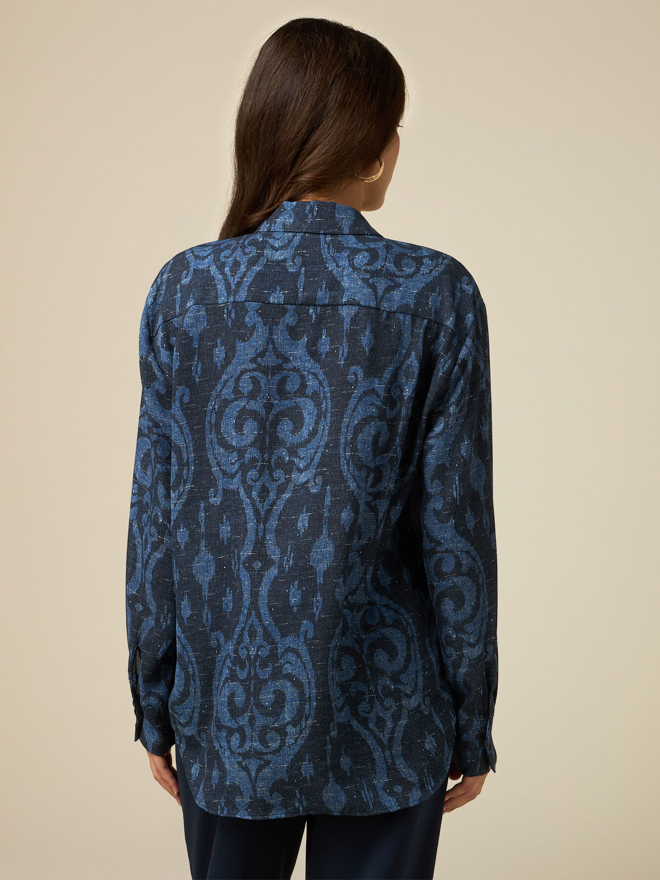 Gemusterte Hemdbluse image number 1