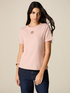 T-shirt con intarsio e cristalli image number 0