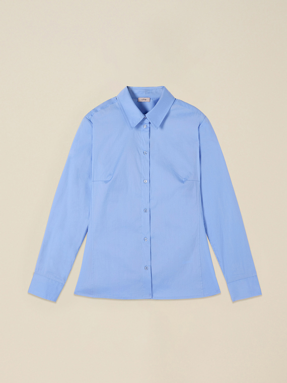 Chemise basique en popeline