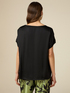 Satin blouse with breast pocket image number 1