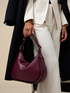 Real leather hobo bag image number 1