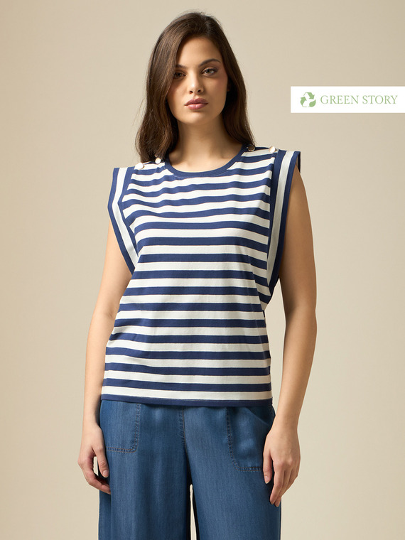 eco-friendly striped T-shirt