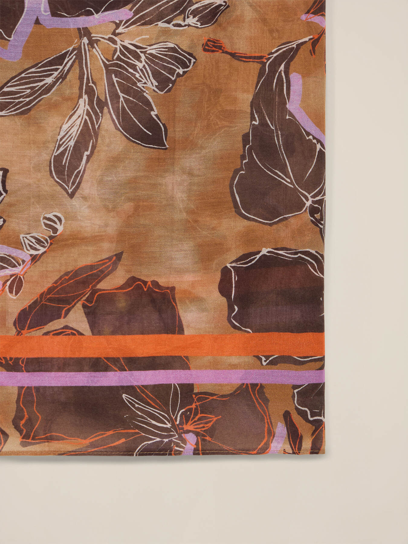 Foulard fantasia misto seta image number 2