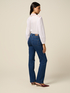 Jean regular en denim avec boutons image number 1