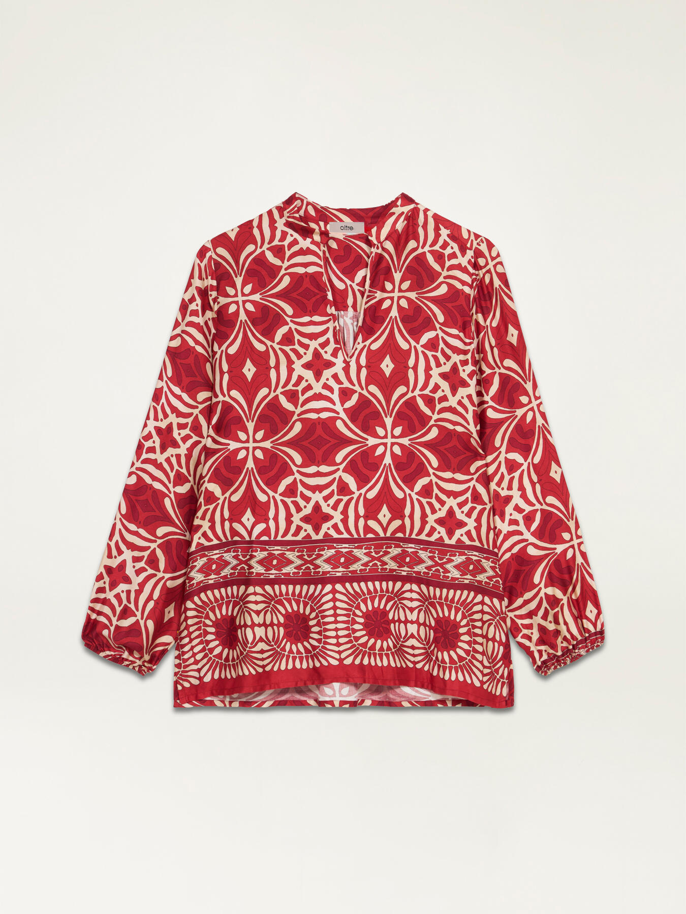 Bluse aus gemusterter Viskose image number 3