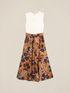 Robe &eacute;vas&eacute;e combin&eacute;e avec une ceinture image number 4
