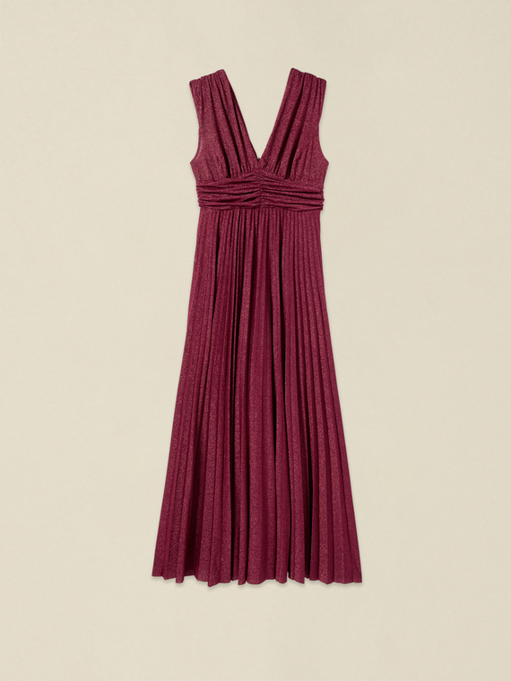 Long lurex jersey dress