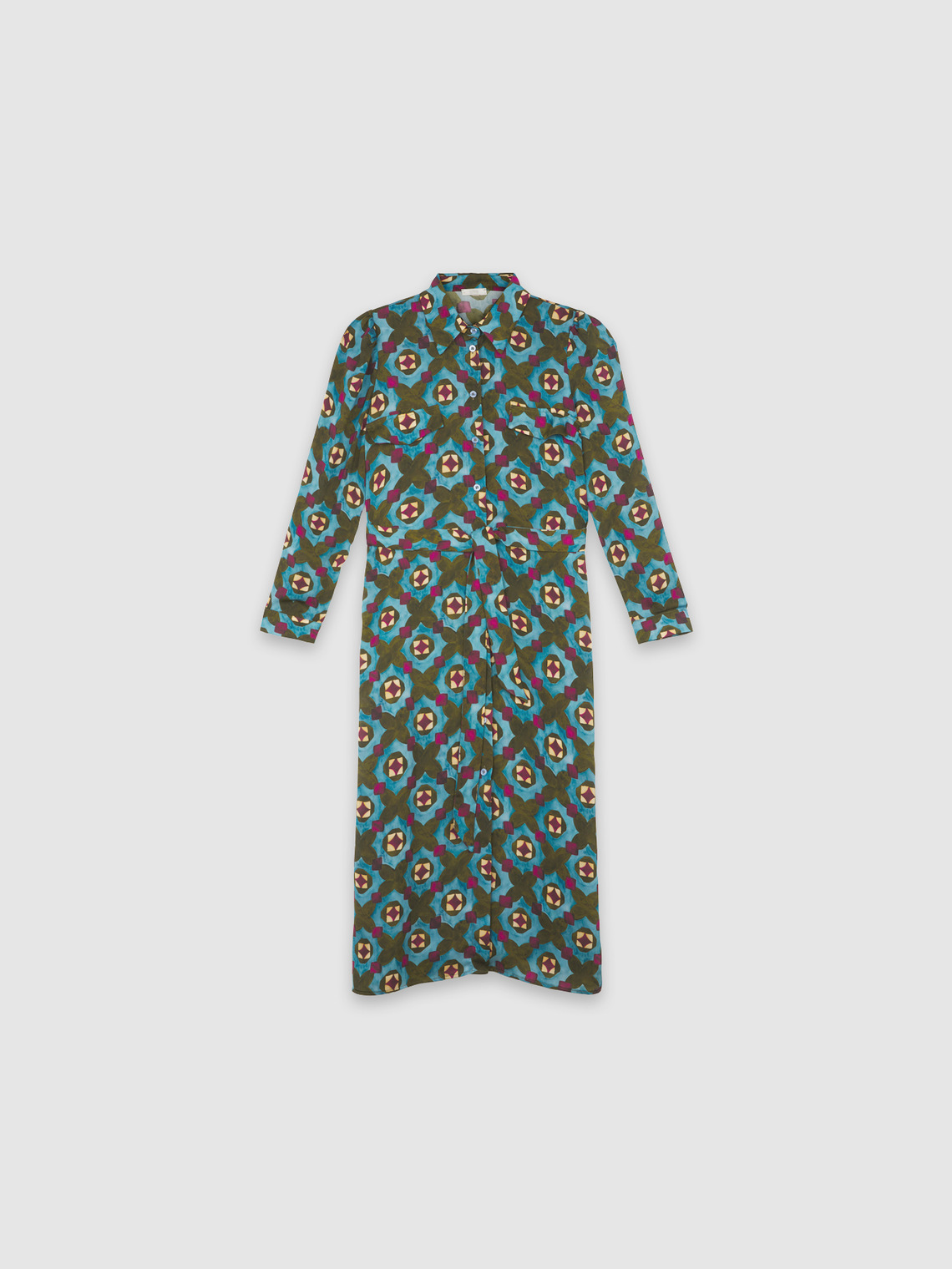 Vestito chemisier in raso - Oltre.com