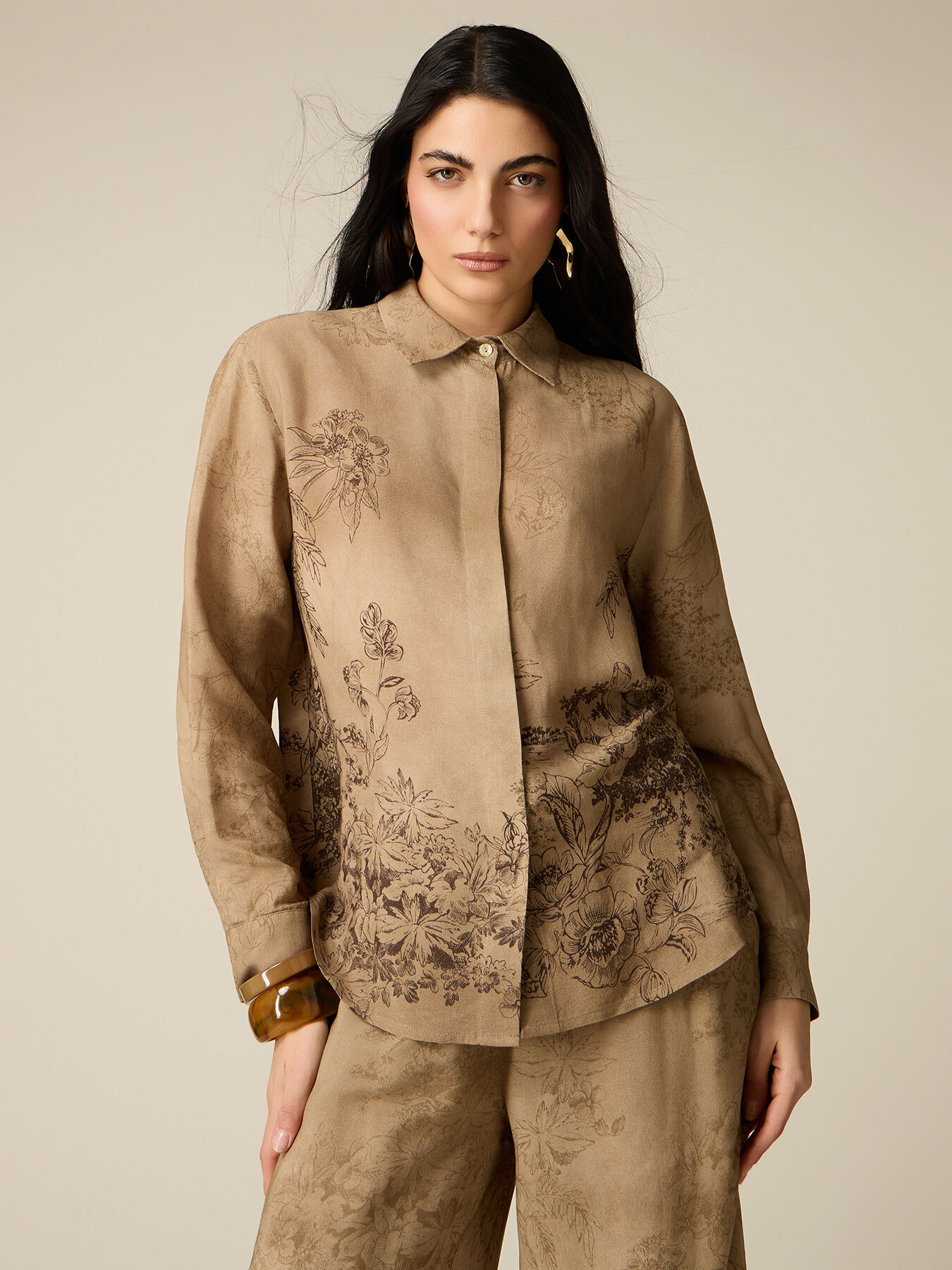 Camicia in viscosa fantasia image number 0