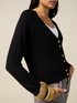 Cardigan col V m&eacute;lange viscose image number 2