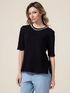 T-shirt con ricamo gioiello image number 0