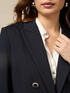 Blazer in punto milano con bottoni gioiello image number 2