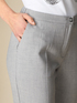 Pantaloni a sigaretta in tessuto m&eacute;lange image number 2