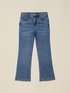 Stone-washed flare jeans image number 4