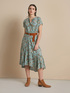 Midi-Kleid mit Blumenmuster image number 2