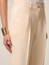 Wide-leg linen blend trousers image number 2