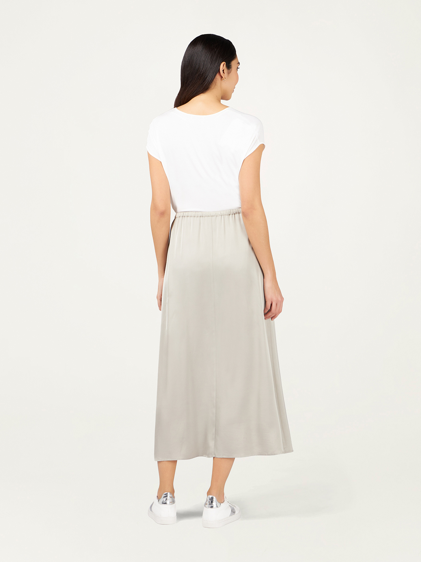 Gonna lunga in raso image number 1