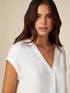 Blusa in viscosa cr&ecirc;pe image number 2