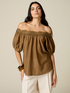 Blusa off shoulders con pizzo image number 0