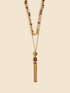 Collana multifilo con pendente e perle image number 2