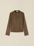 Jacket with zip and mandarin collar image number 3