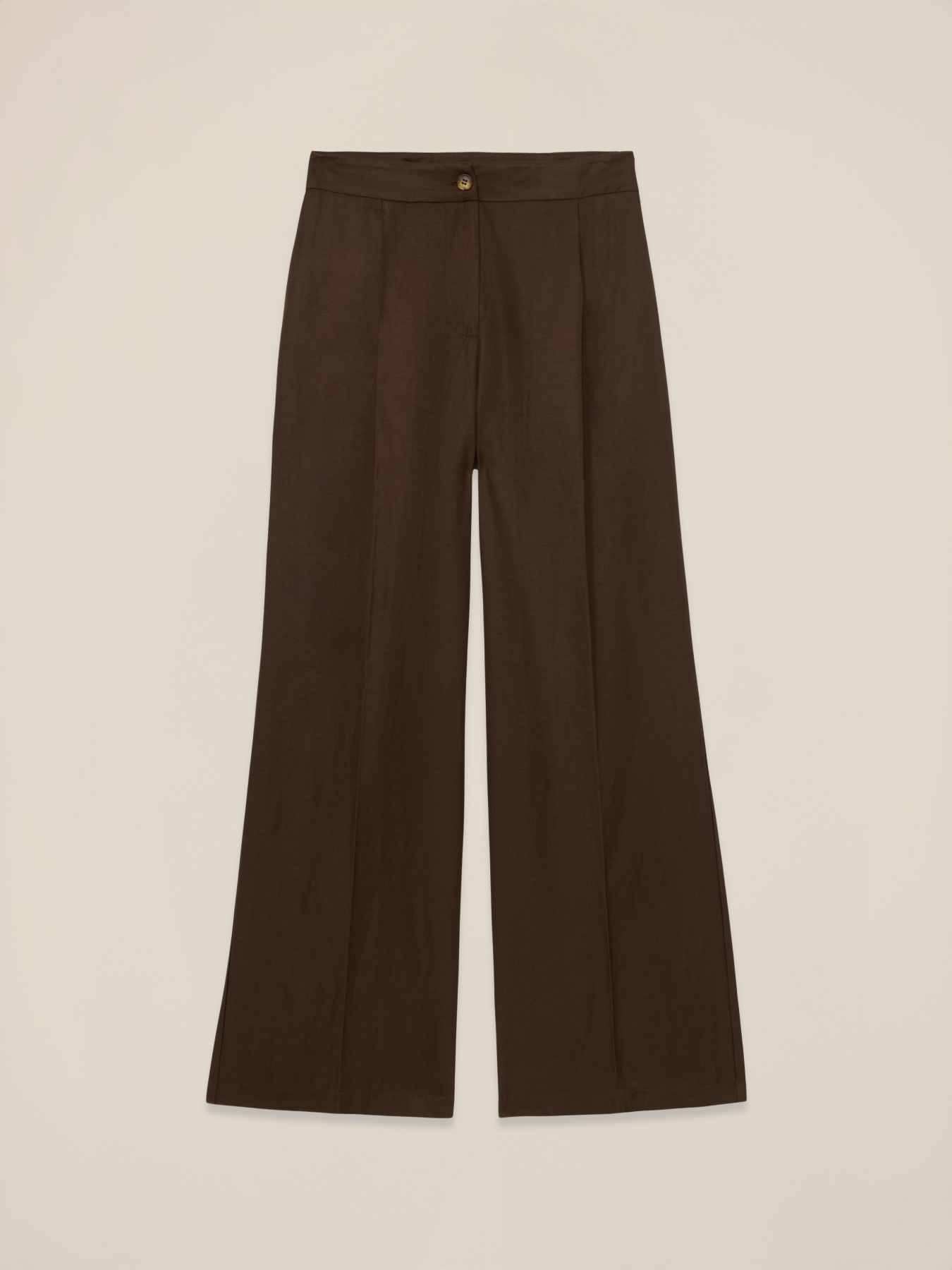 Pantaloni palazzo misto lino image number 4