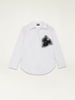Oversized blouse with jewel patch image number 3