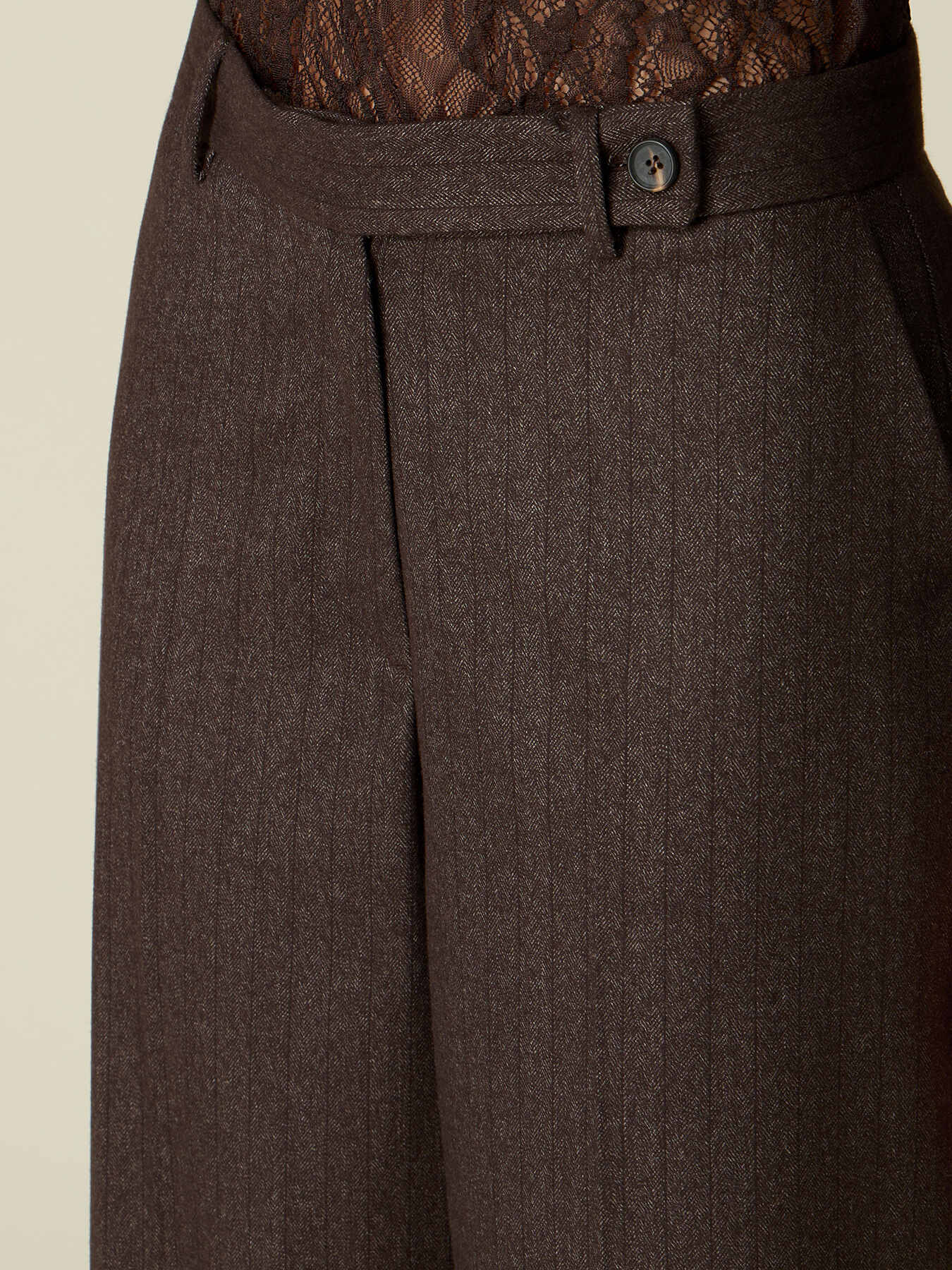 Palazzo-Hose mit garngef&auml;rbtem Stoff image number 2