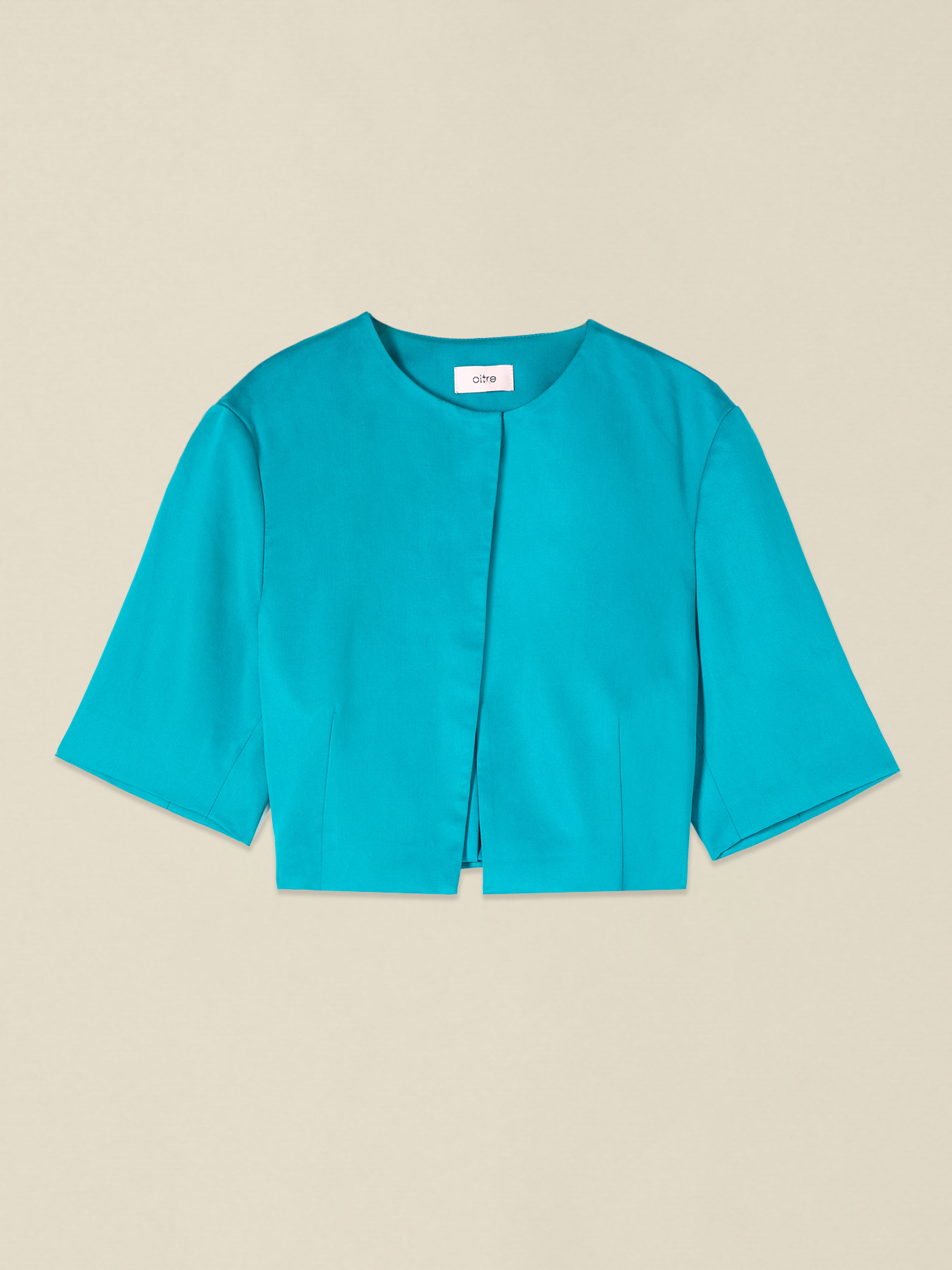 Veste courte en lyocell image number 3