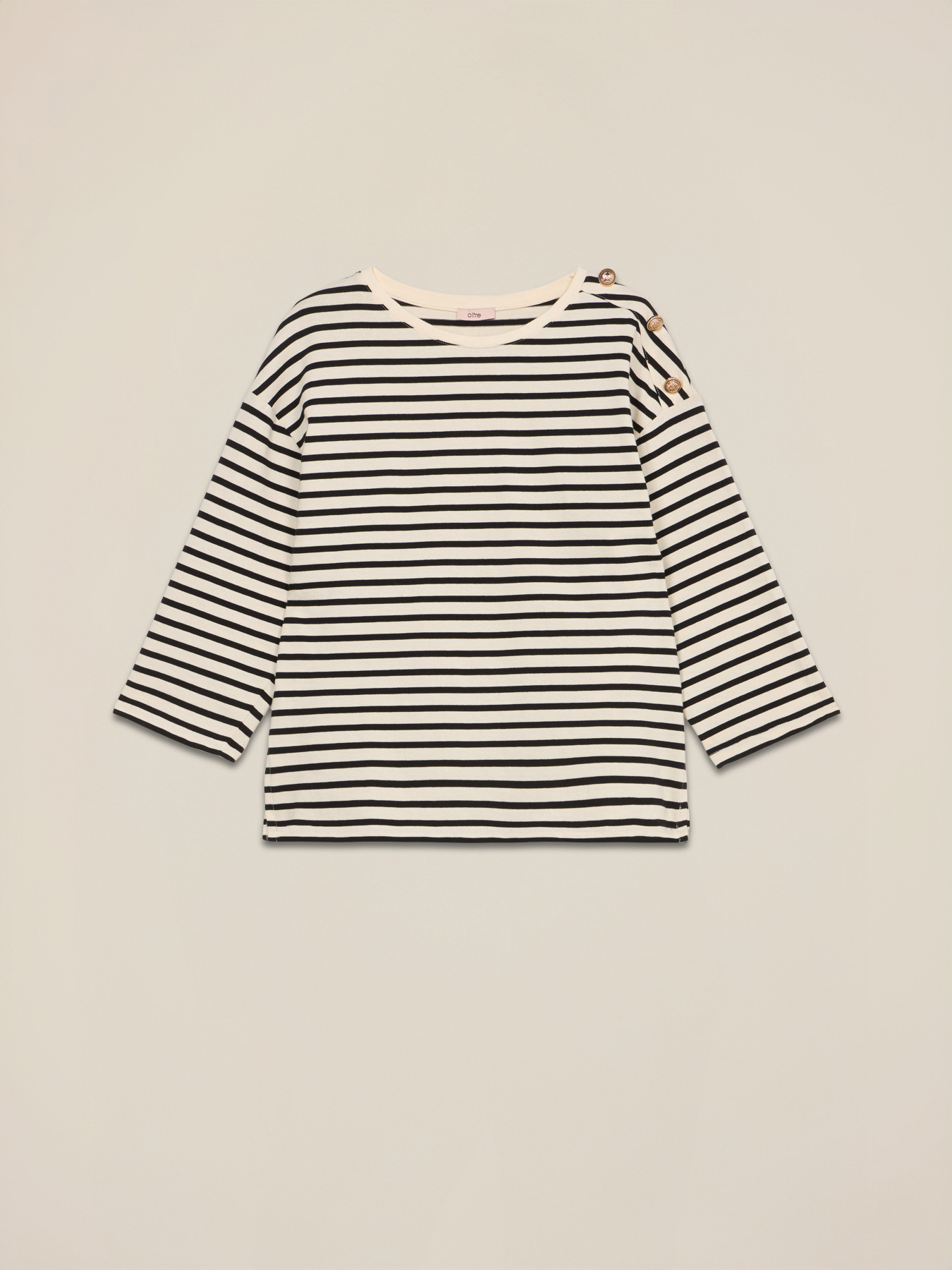 T-shirt maniche lunghe in cotone spesso image number 3