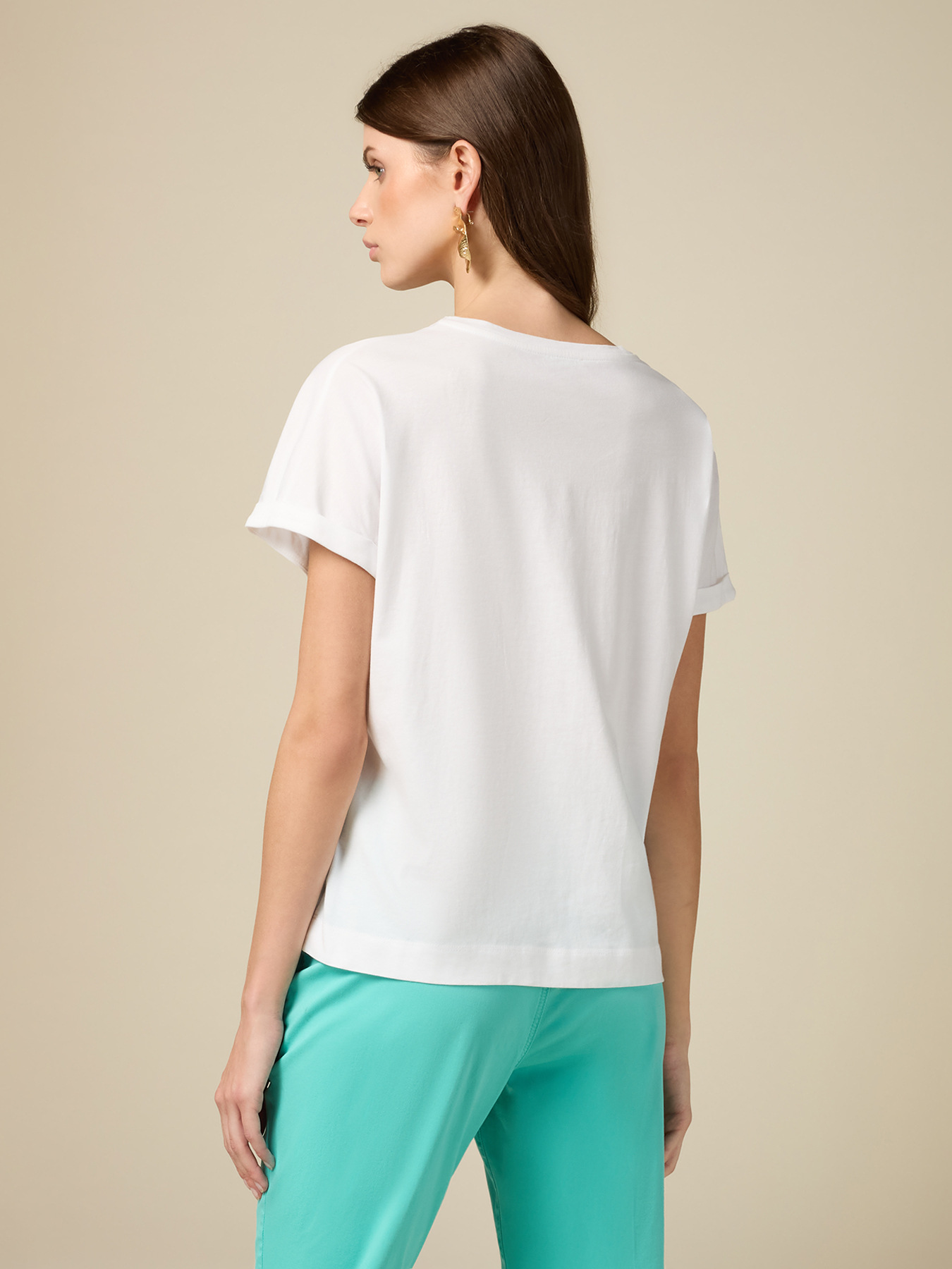 T-Shirt mit Stickerei und Pailletten image number 1