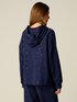 Felpa con zip, cappuccio e paillettes image number 1