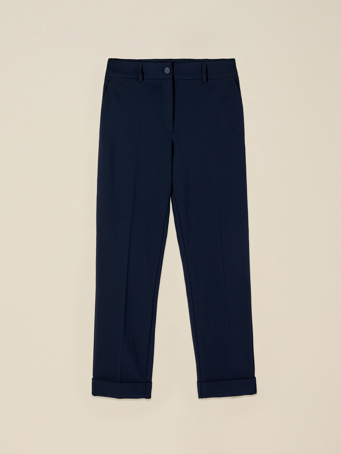 Pantalon court en tissu cr&ecirc;pe image number 4