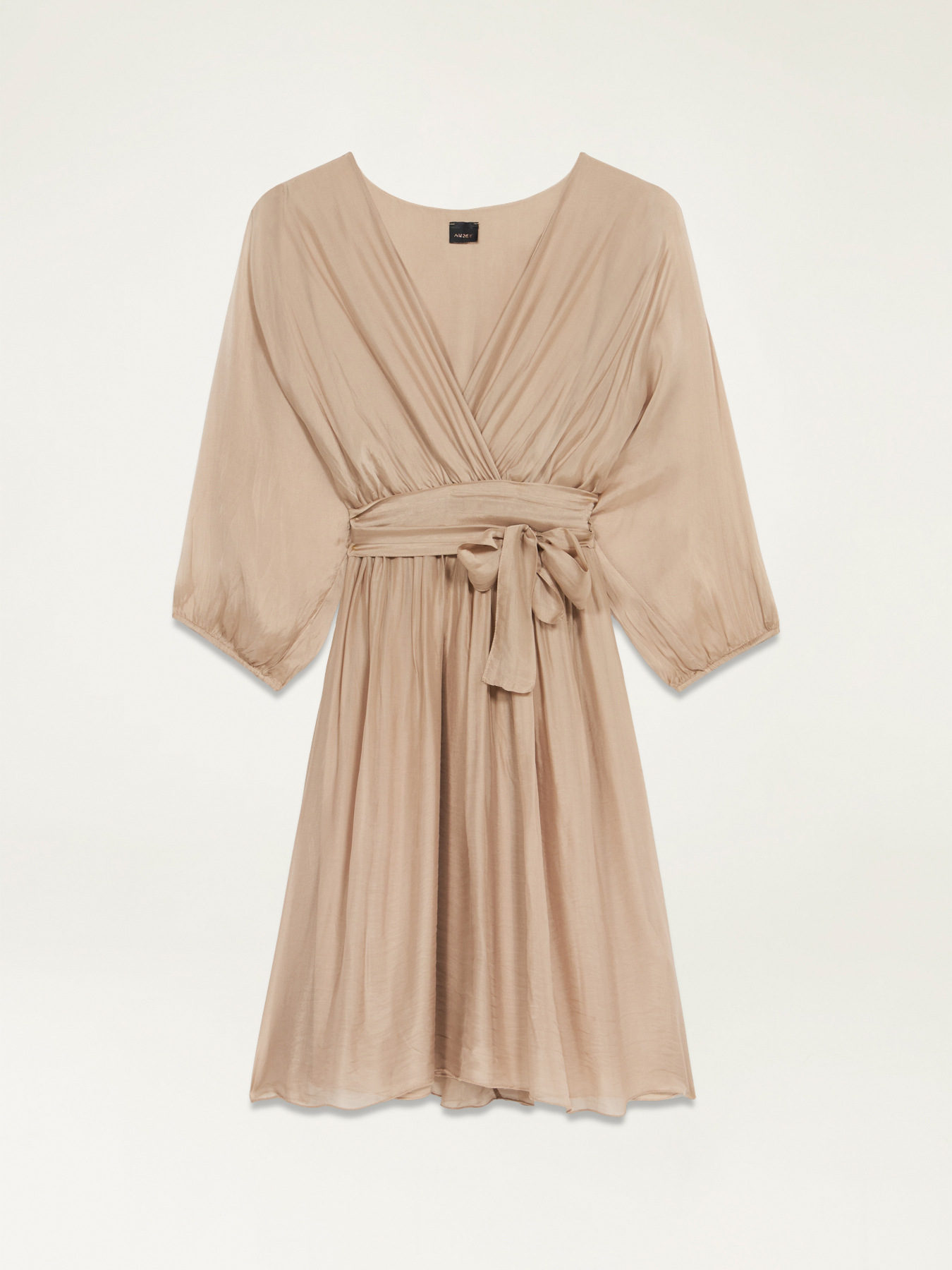 Vestito corto misto seta image number 3