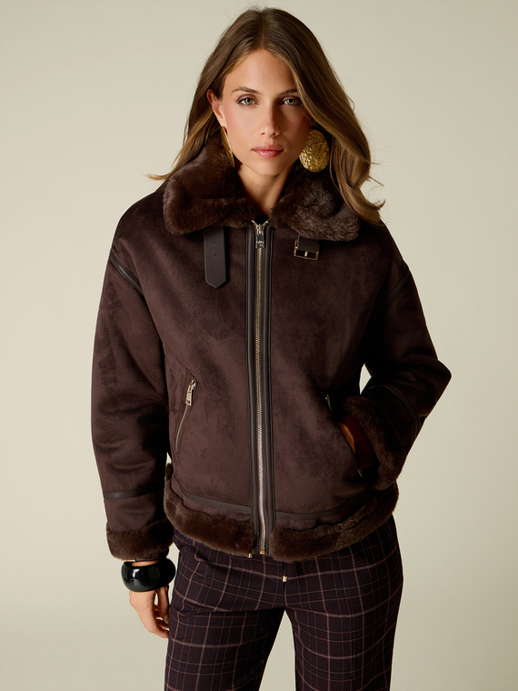 Shearling-effect jacket