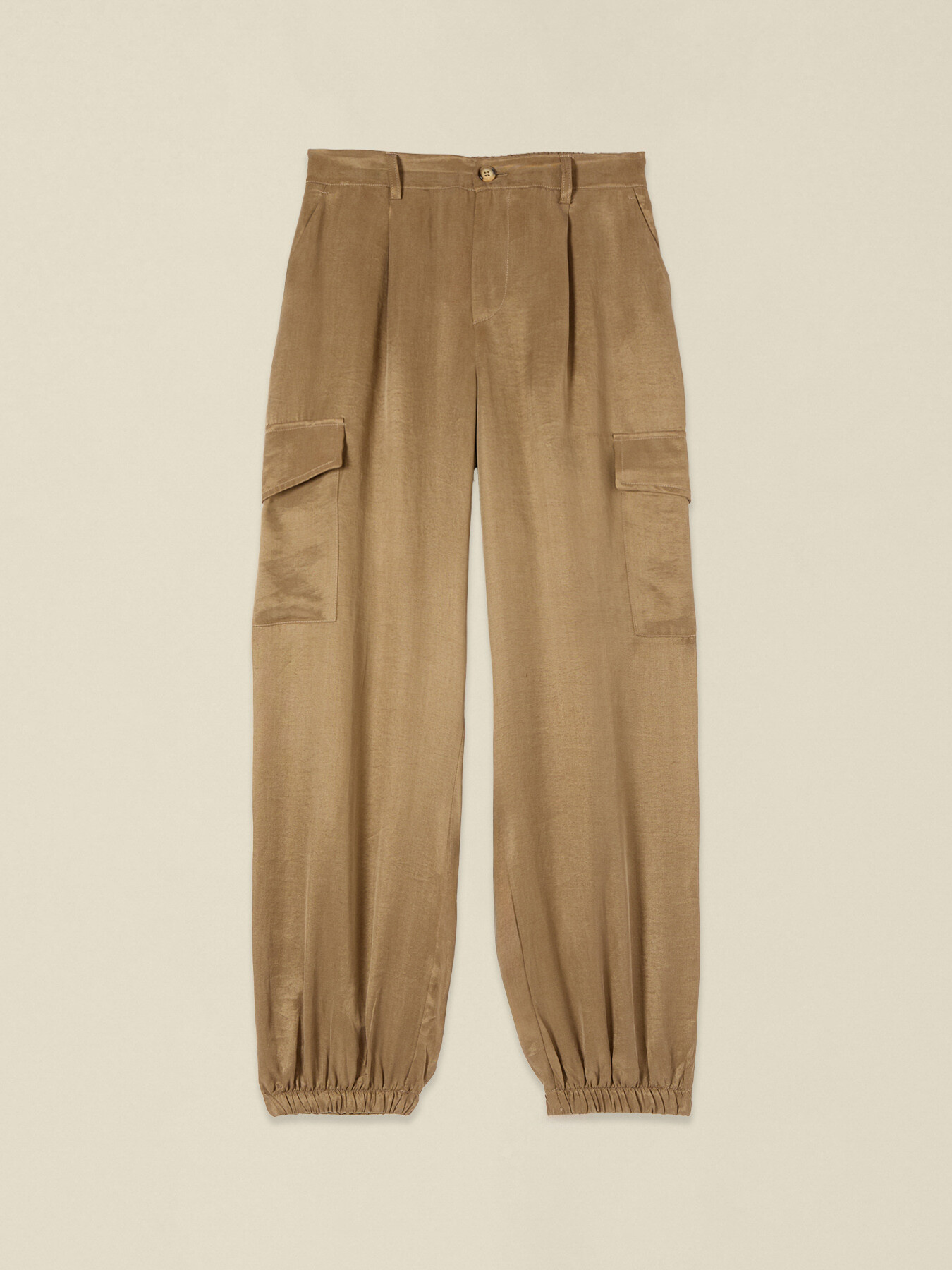 Pantalon cargo en lyocell image number 4