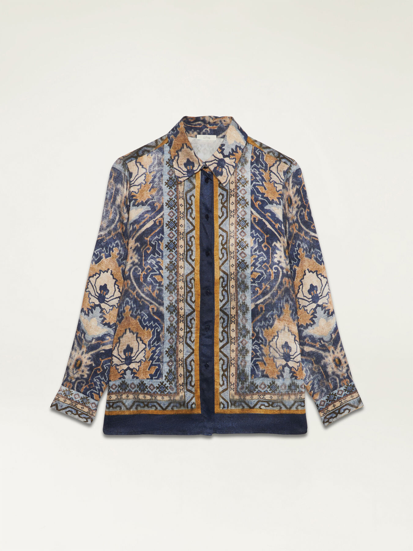 Patterned viscose shirt image number 3