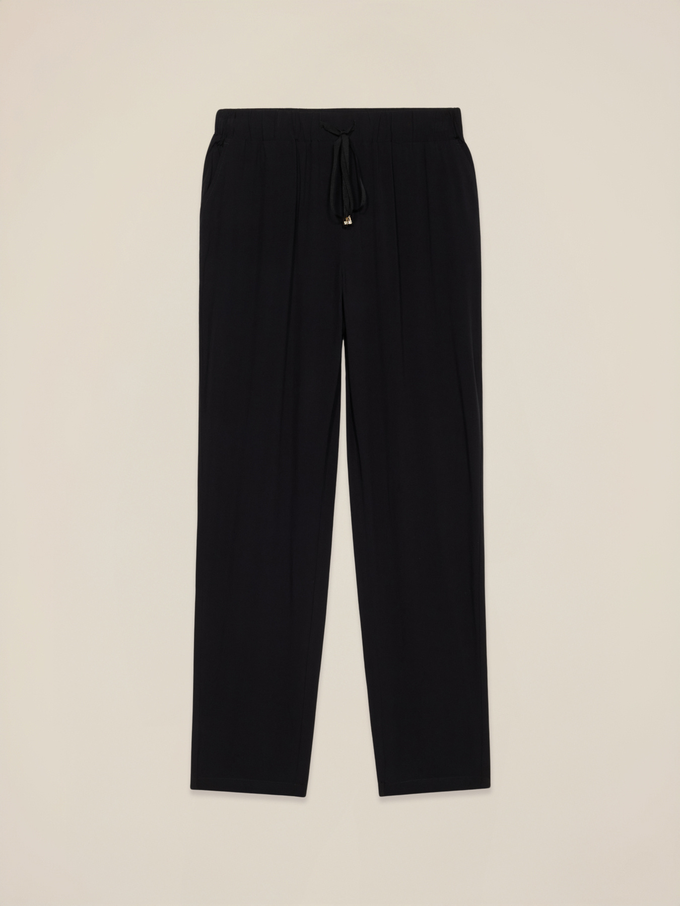 Flowy viscose trousers image number 4