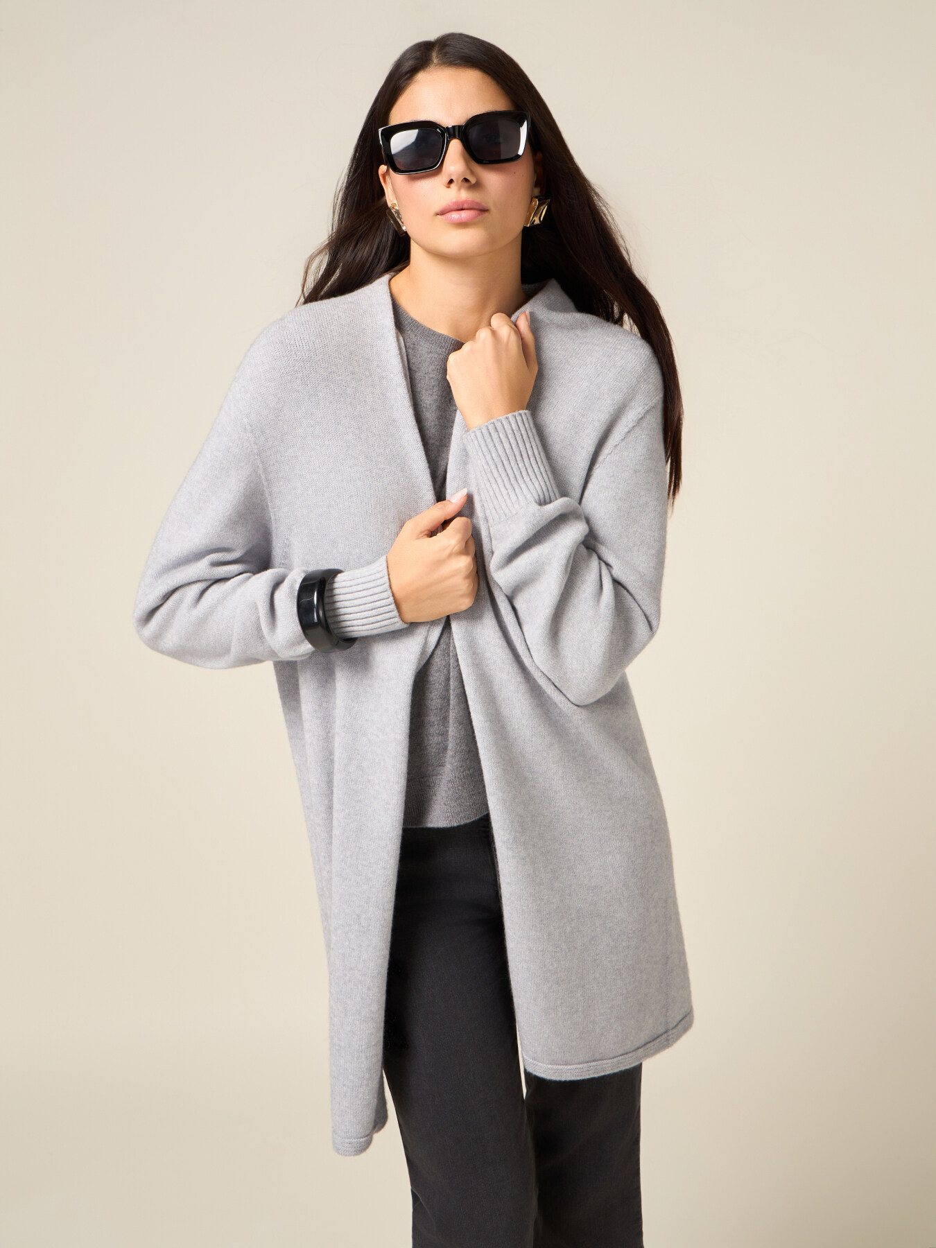 Langer Cardigan ohne Verschluss image number 0